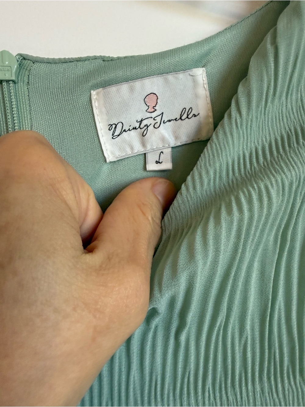 Dainty Jewells MAXI Dress, Green, L, Like New - Picture 2 of 5